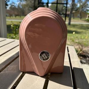 Harris Potteries Of Chicago Art Deco Mauve Pink Vase.
